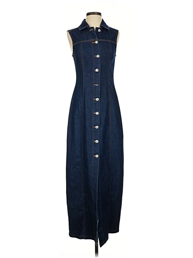 Pre-owned Avec Les Filles Casual Dress In Blue