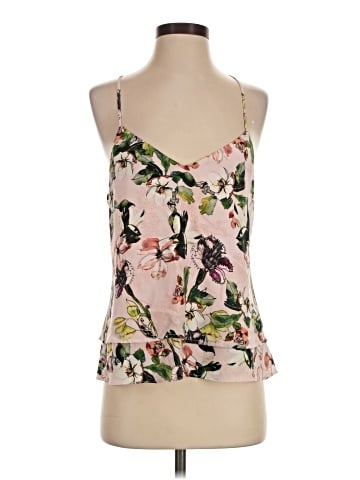 Ecru Sleeveless Silk Top (view 1)