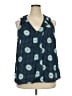 ModCloth 100% Polyester Teal Sleeveless Blouse Size 2X - photo 1