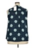 ModCloth 100% Polyester Teal Sleeveless Blouse Size 2X - photo 2