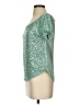 Mia Joy Metallic Green Short Sleeve Blouse Size XS - photo 5