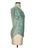 Mia Joy Metallic Green Short Sleeve Blouse Size XS - photo 4