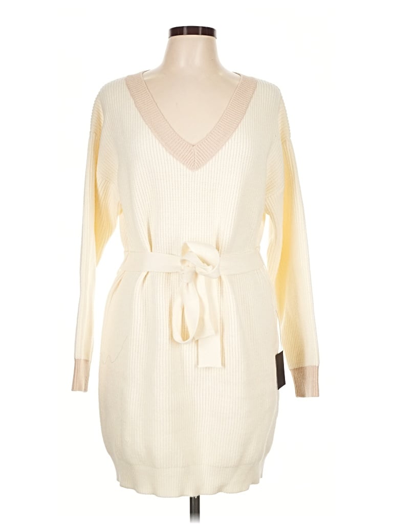 Pre-owned Lulus Pullover Sweater In Ivory