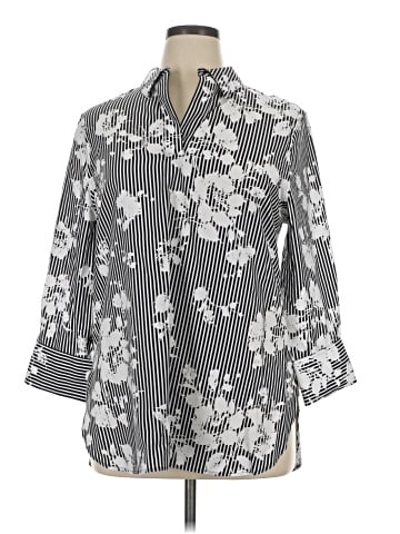 Chico's 3/4 Sleeve Button-Down Shirt (view 1)