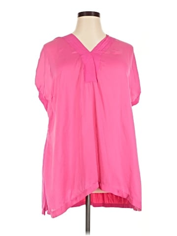 Melissa McCarthy Seven7 Short Sleeve Blouse (view 1)