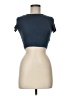 Zara Blue Short Sleeve Turtleneck Size M - photo 1