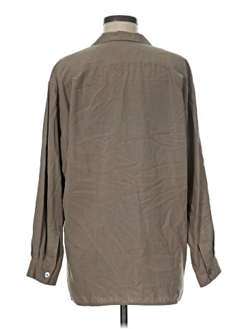 Preview Collection Long Sleeve Silk Top (view 2)