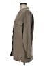 Preview Collection 100% Silk Gray Long Sleeve Silk Top Size M - photo 5