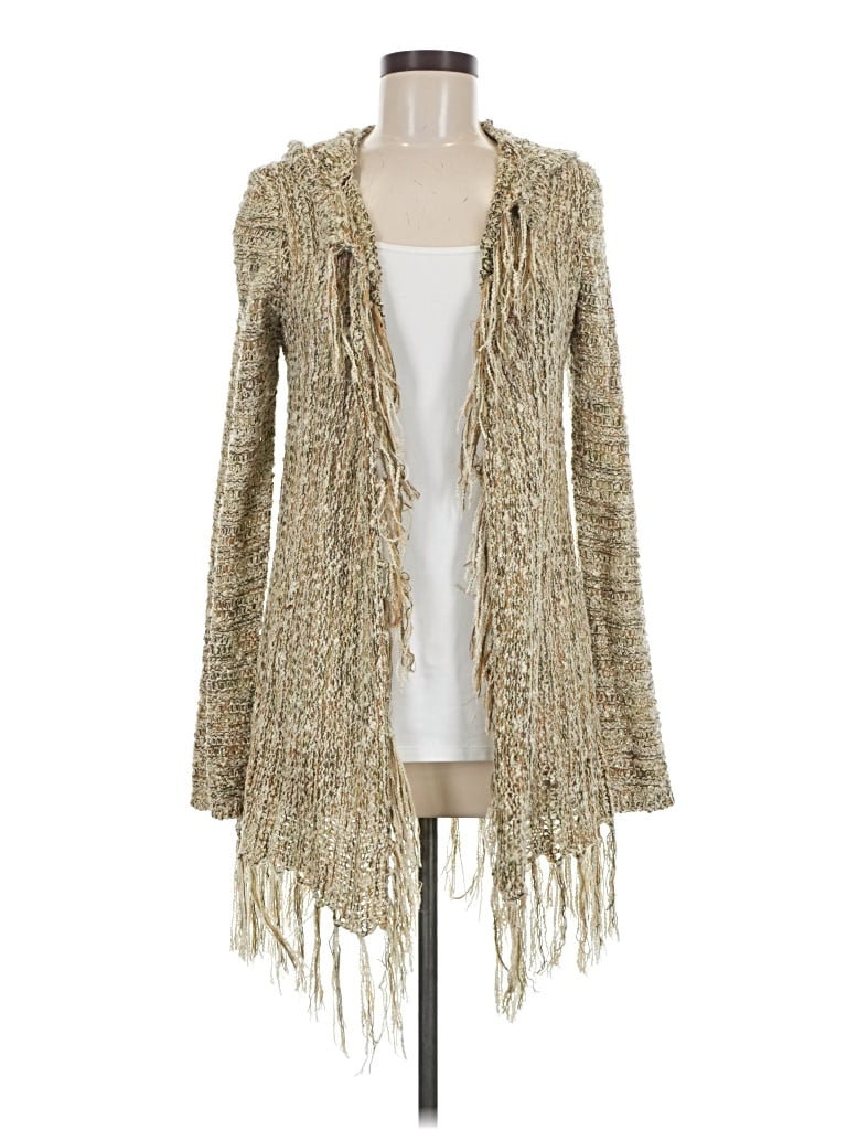 Pre-owned Hem & Thread Cardigan Sweater In Gold