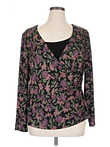 Alex Evenings Long Sleeve Blouse (view 1)