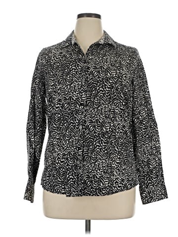 Foxcroft Long Sleeve Button-Down Shirt (view 1)