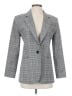 Milly 100% Wool Plaid Blue Gray Wool Blazer Size P (petite) - photo 1