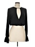 Forever 21 100% Polyester Black Long Sleeve Blouse Size L - photo 1