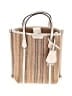 Tory Burch Stripes Ivory Bucket Bag One size - photo 1