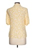 Talbots 100% Silk Print Yellow Short Sleeve Silk Top Size 12 - photo 2