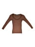 Focus 2000 Brown 3/4 Sleeve Top Size S (petite) - photo 2