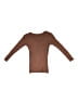 Focus 2000 Brown 3/4 Sleeve Top Size S (petite) - photo 3