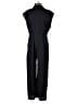 MNG 100% Linen Solid Black Jumpsuit Size 4 - photo 2