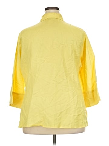 Ashley Stewart 3/4 Sleeve Button-Down Shirt (view 2)