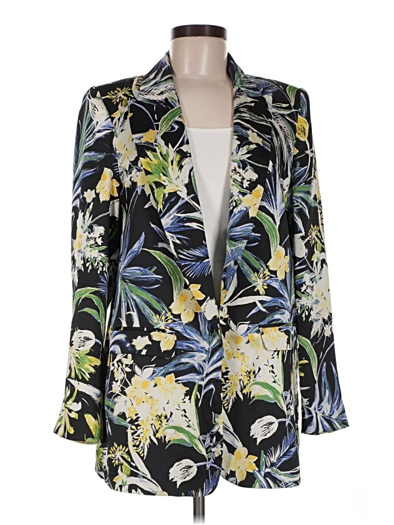 Pre-owned Zara Basic Blazer Jacket In Blue