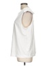 Tibi 100% Cotton Ivory Sleeveless Blouse Size L - photo 5