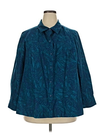 Catherines Long Sleeve Button-Down Shirt (view 1)
