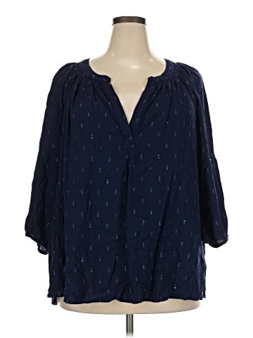 Crown & Ivy 3/4 Sleeve Blouse (view 1)