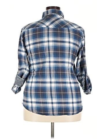Jachs Girlfriend 3/4 Sleeve Button-Down Shirt (view 2)