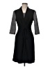 Connected Apparel Houndstooth Black Casual Dress Size 8 - photo 1
