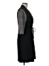 Connected Apparel Houndstooth Black Casual Dress Size 8 - photo 4