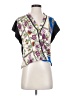 Tiny Purple Short Sleeve Blouse Size XS - photo 1