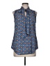 Van Heusen 100% Polyester Blue Sleeveless Blouse Size M - photo 1