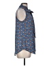 Van Heusen 100% Polyester Blue Sleeveless Blouse Size M - photo 4
