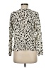 Rails Animal Print Ivory 3/4 Sleeve Blouse Size M - photo 2