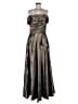Grace Metallic Silver Cocktail Dress Size 10 - photo 1