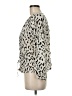 Rails Animal Print Ivory 3/4 Sleeve Blouse Size M - photo 5