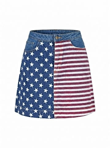 American Apparel Denim Skirt (view 1)