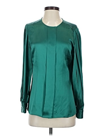 Anne Klein Collection Long Sleeve Silk Top (view 1)