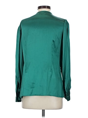 Anne Klein Collection Long Sleeve Silk Top (view 2)