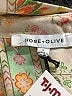 Rose + Olive 100% Polyester Paisley Green Long Sleeve Blouse Size L - photo 7