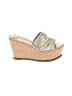 Diane von Furstenberg Metallic Silver Wedges Size 8 1/2 - photo 1
