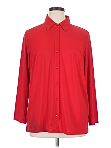 Silhouettes 3/4 Sleeve Button-Down Shirt (view 1)