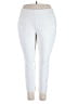Rafaella Solid White Casual Pants Size 2X - photo 1