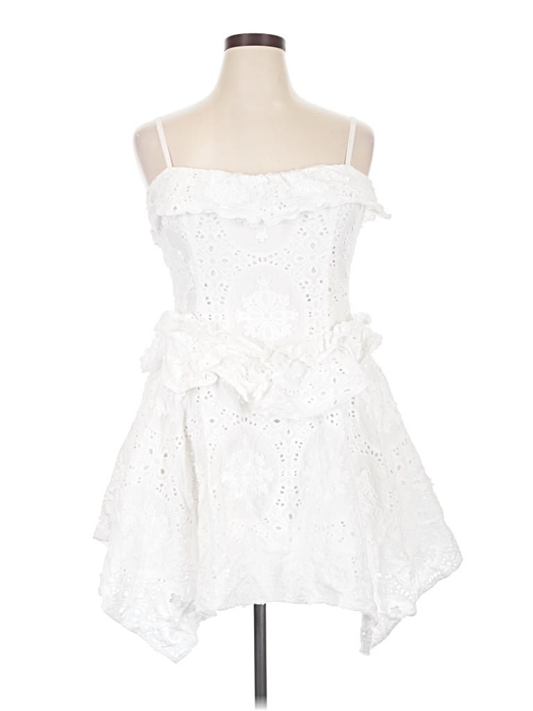 Pre-owned Avec Les Filles Cocktail Dress In White