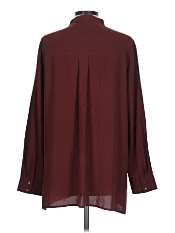 Eileen Fisher Long Sleeve Silk Top (view 2)