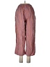 Flax 100% Linen Stripes Orange Linen Pants Size 10 (M) - photo 2