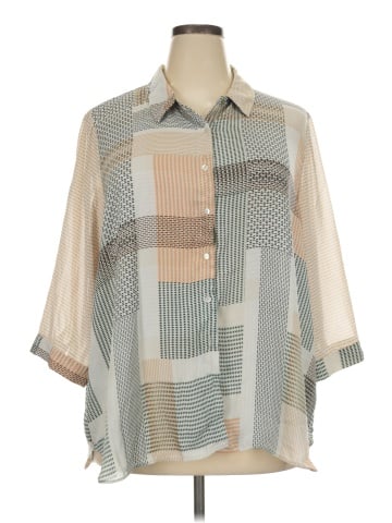 Rose + Olive Short Sleeve Blouse (view 1)