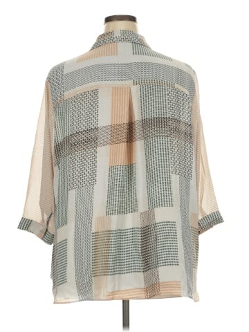 Rose + Olive Short Sleeve Blouse (view 2)