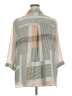 Rose + Olive 100% Polyester Color Block Tan Short Sleeve Blouse Size 3X - photo 2