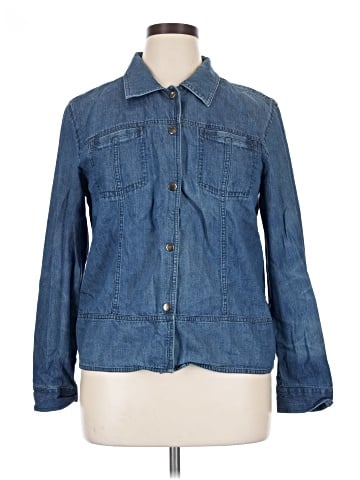 JM Collection Denim Jacket (view 1)